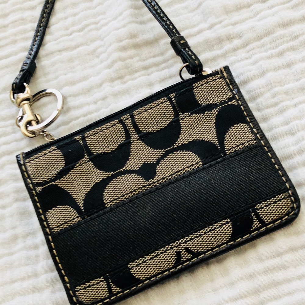 Authentic coach card holder and change purse.